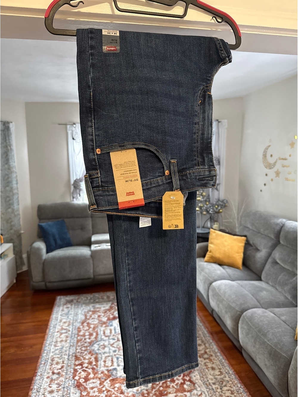 Levi's 511 Slim Fit Men's Jeans Dark Wash Size 36x34 New with Tags